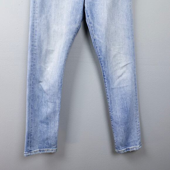 Levi's 501 Jeans Sz 26 Skinny Italian Selvedge Denim Heart Break High Light Wash - Picture 5 of 16